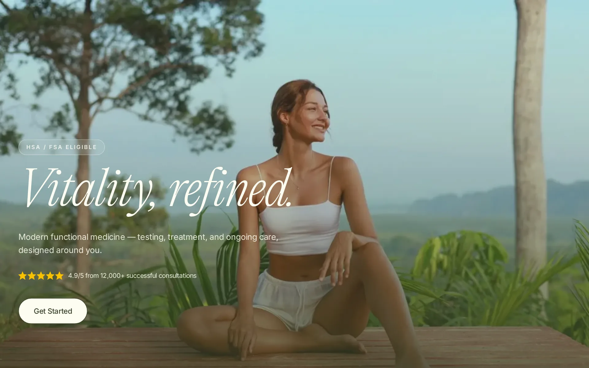 Heva Health homepage concept